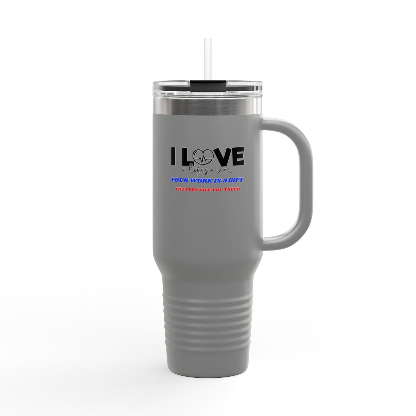 EMS Insulated Travel Mug, 40oz - Your work is a gift to every life you touch