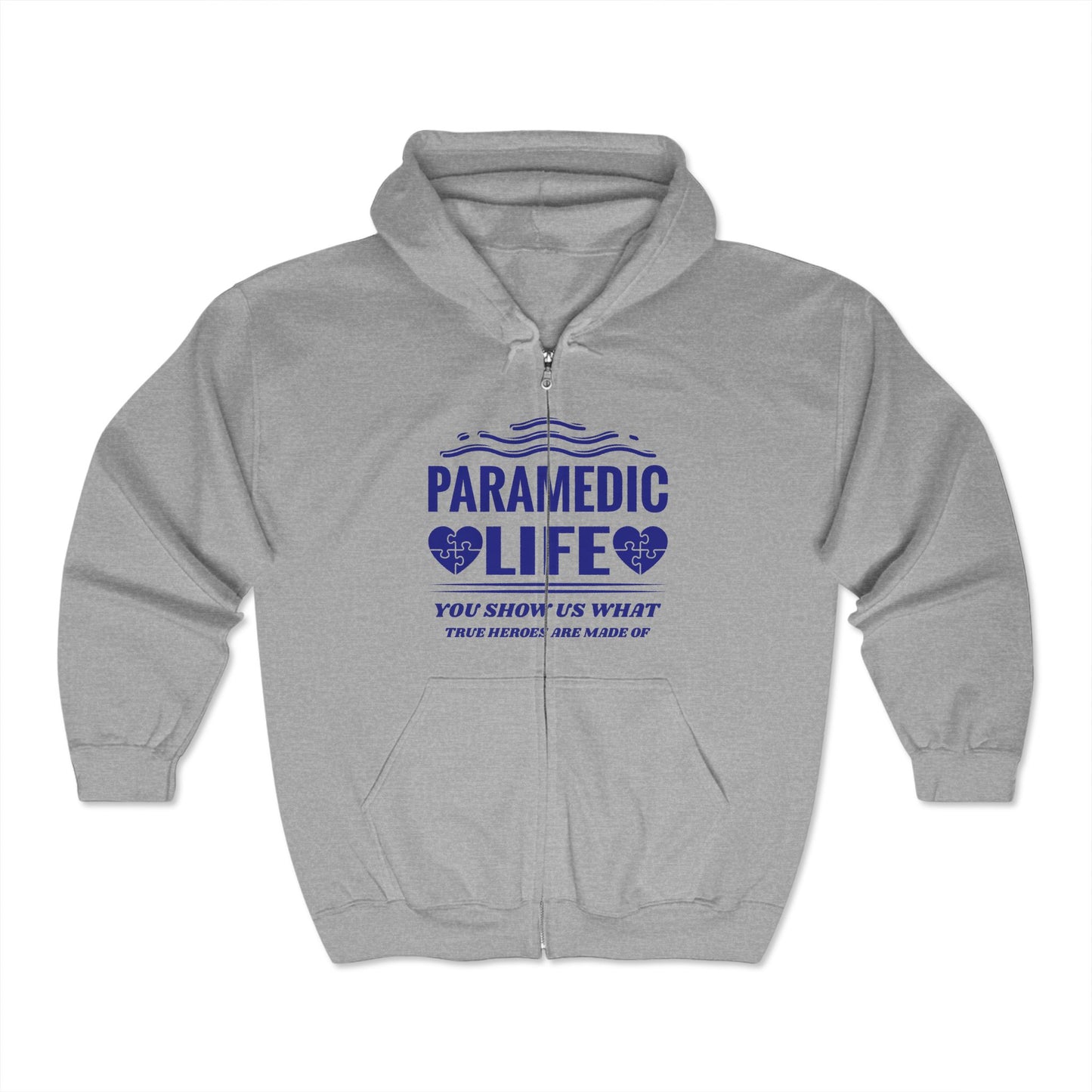 EMS Unisex Full Zip Hooded Sweatshirt – You show us what true heroes are made of