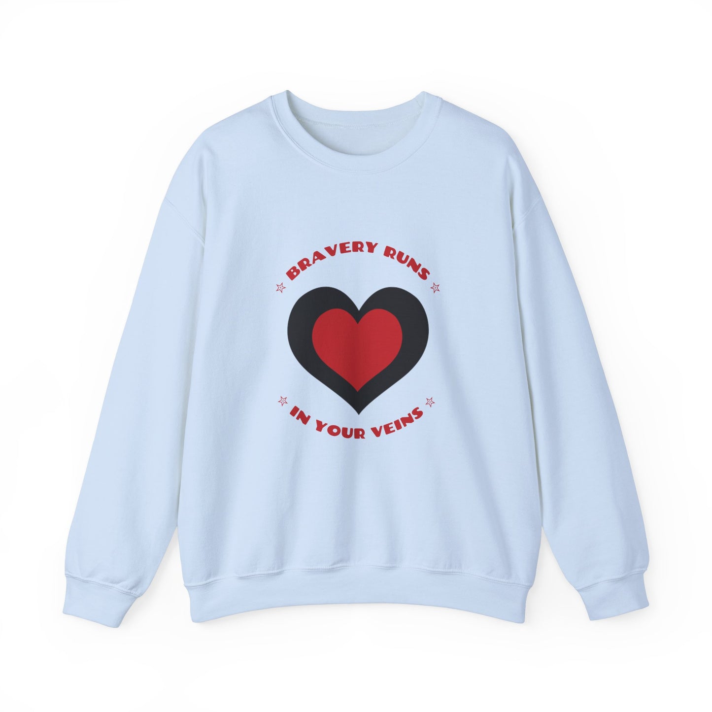Firefighter Unisex Heavy Blend Crewneck Sweatshirt – Bravery runs in your veins