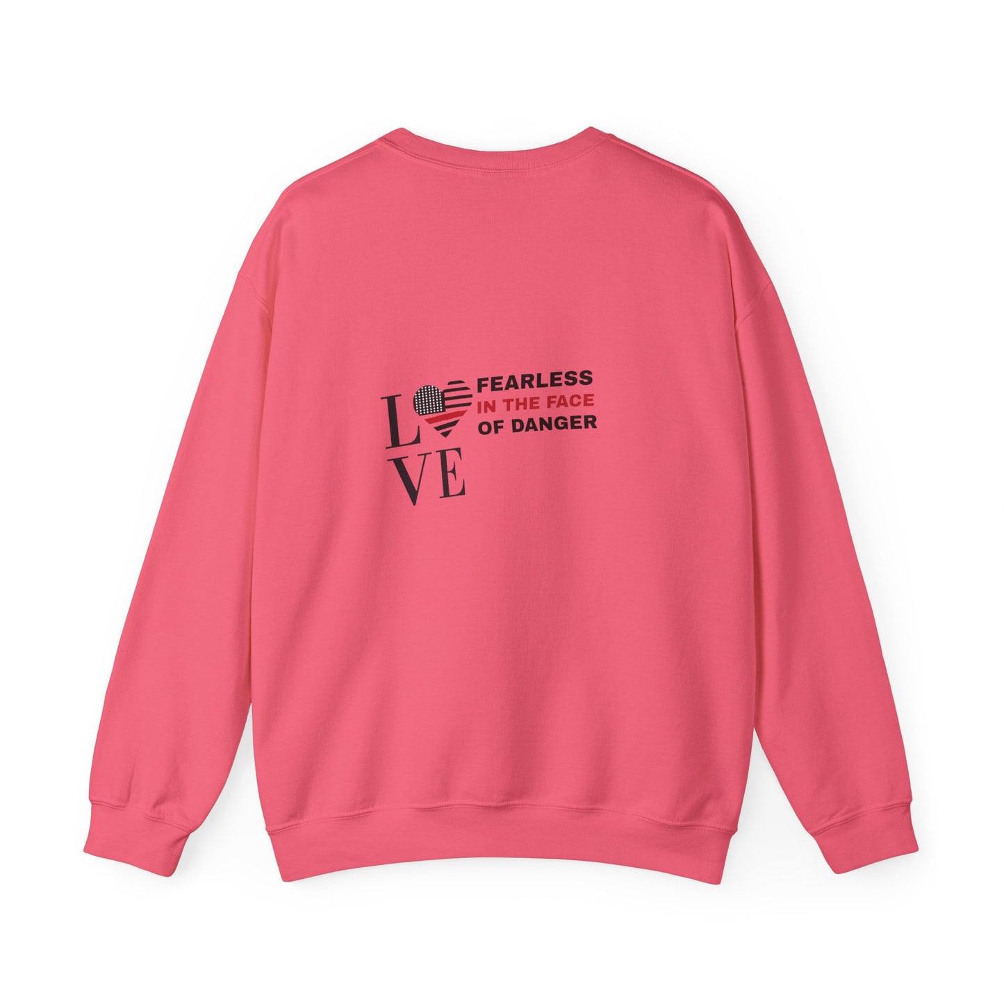 Firefighter Unisex Heavy Blend Crewneck Sweatshirt – Fearless in the face of danger