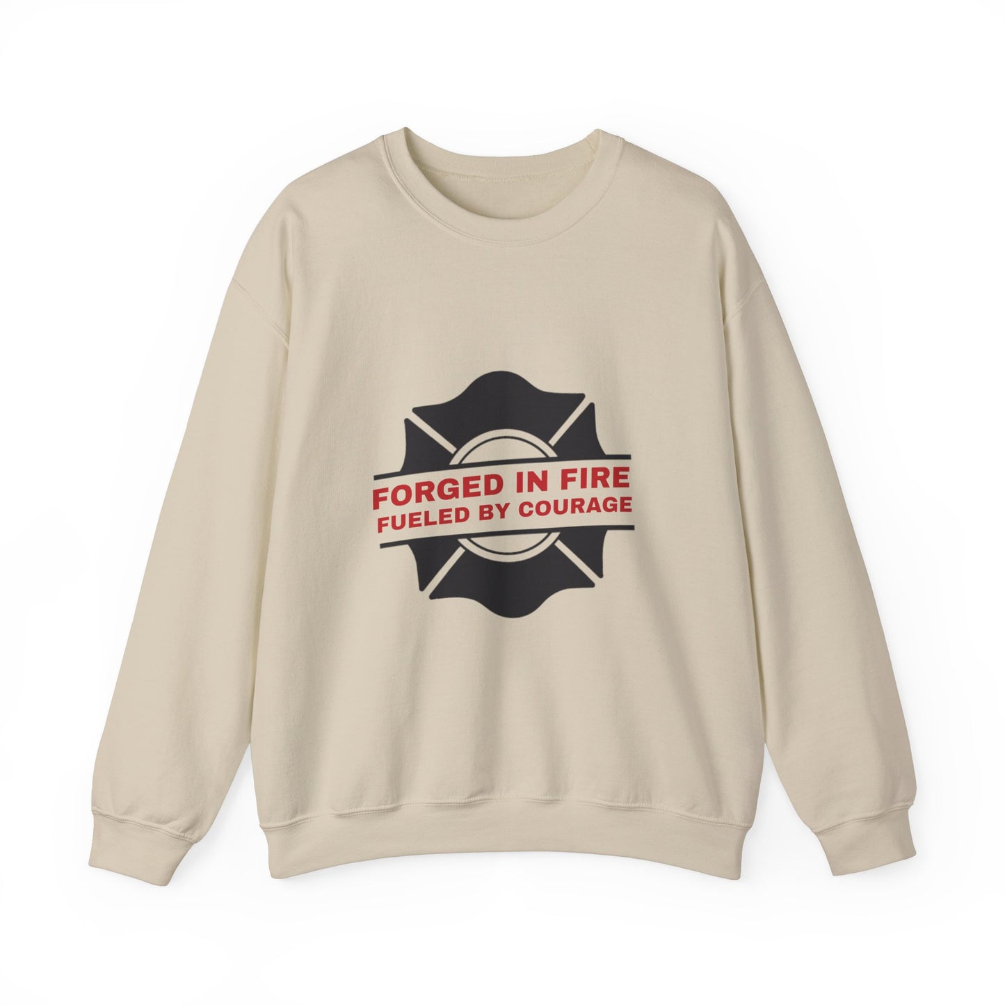 Firefighter Unisex Heavy Blend Crewneck Sweatshirt – Forged in fire, fueled by courage