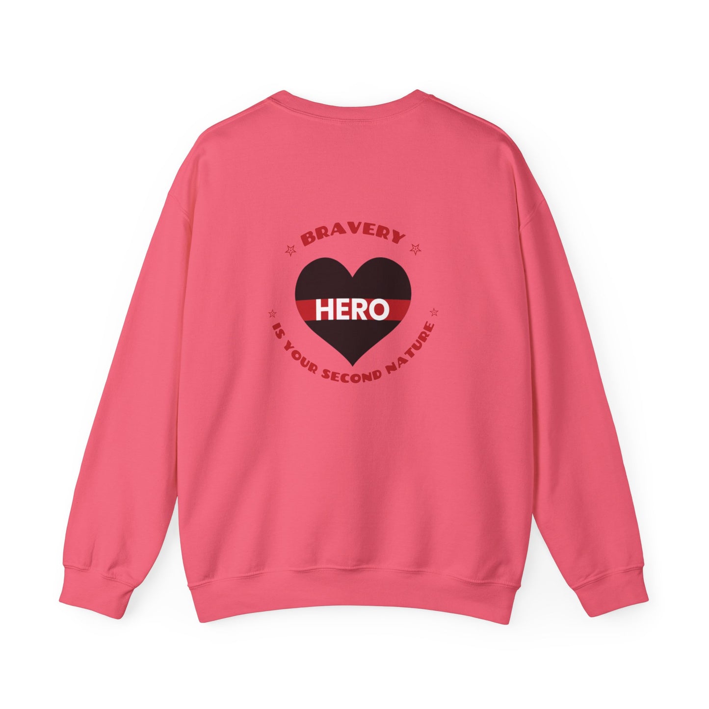 Firefighter Unisex Heavy Blend Crewneck Sweatshirt – Bravery is your second nature