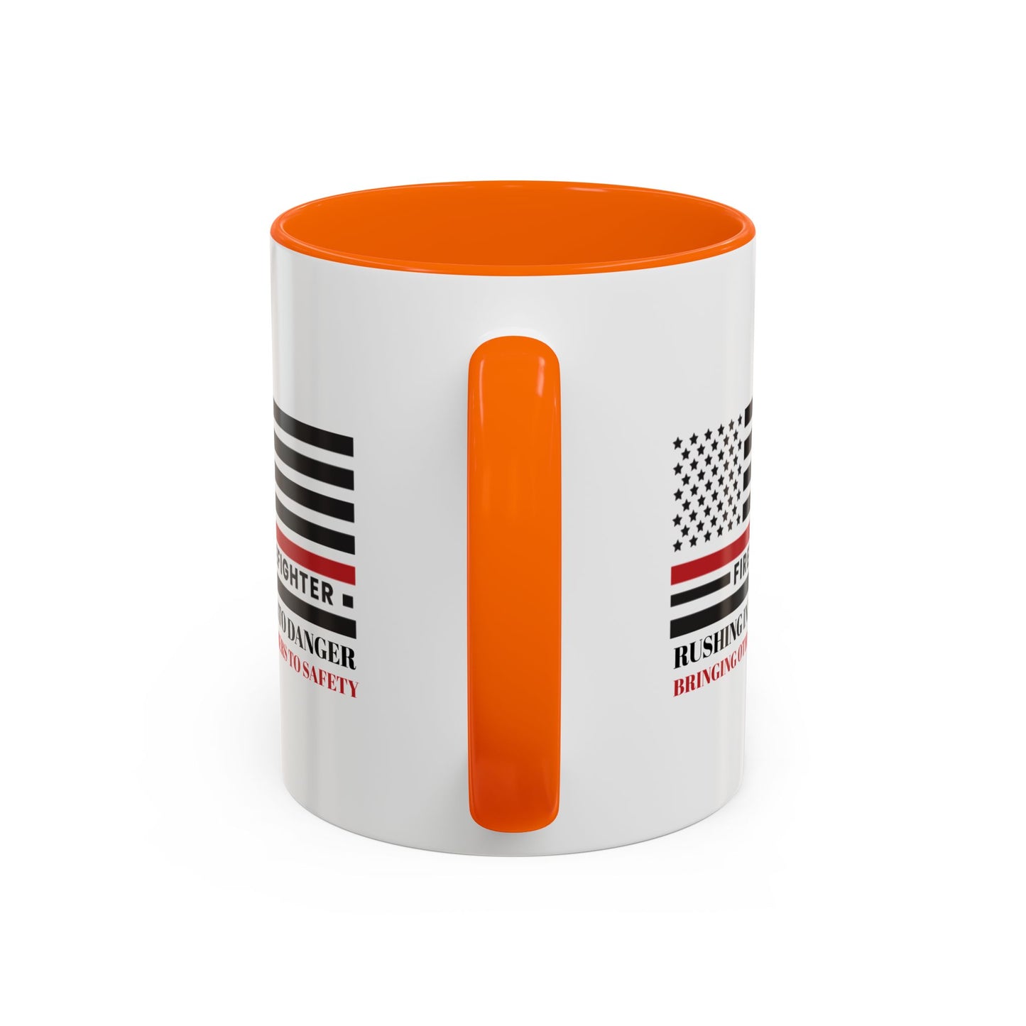 Firefighter Accent Coffee Mug – Rushing into danger, bringing others to safety