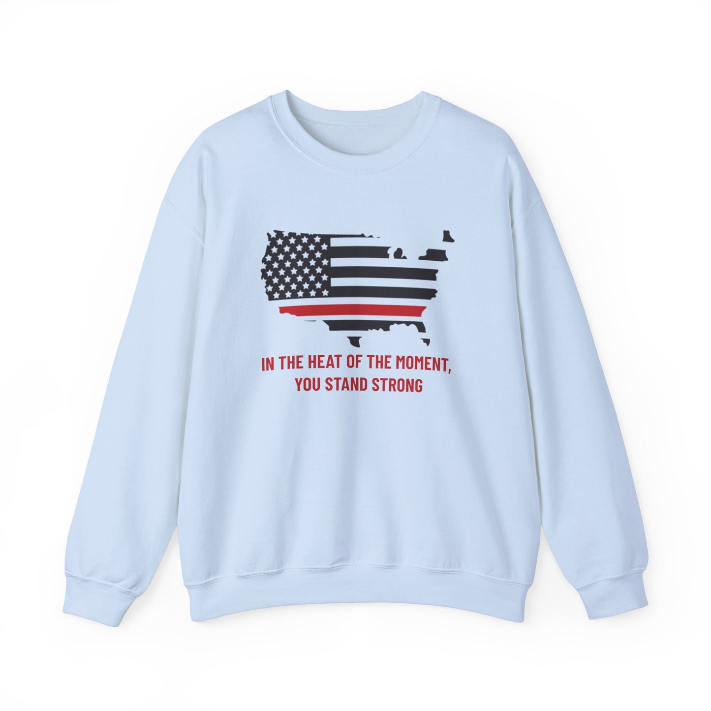 Firefighter Unisex Heavy Blend Crewneck Sweatshirt – In the heat of the moment, you stand strong