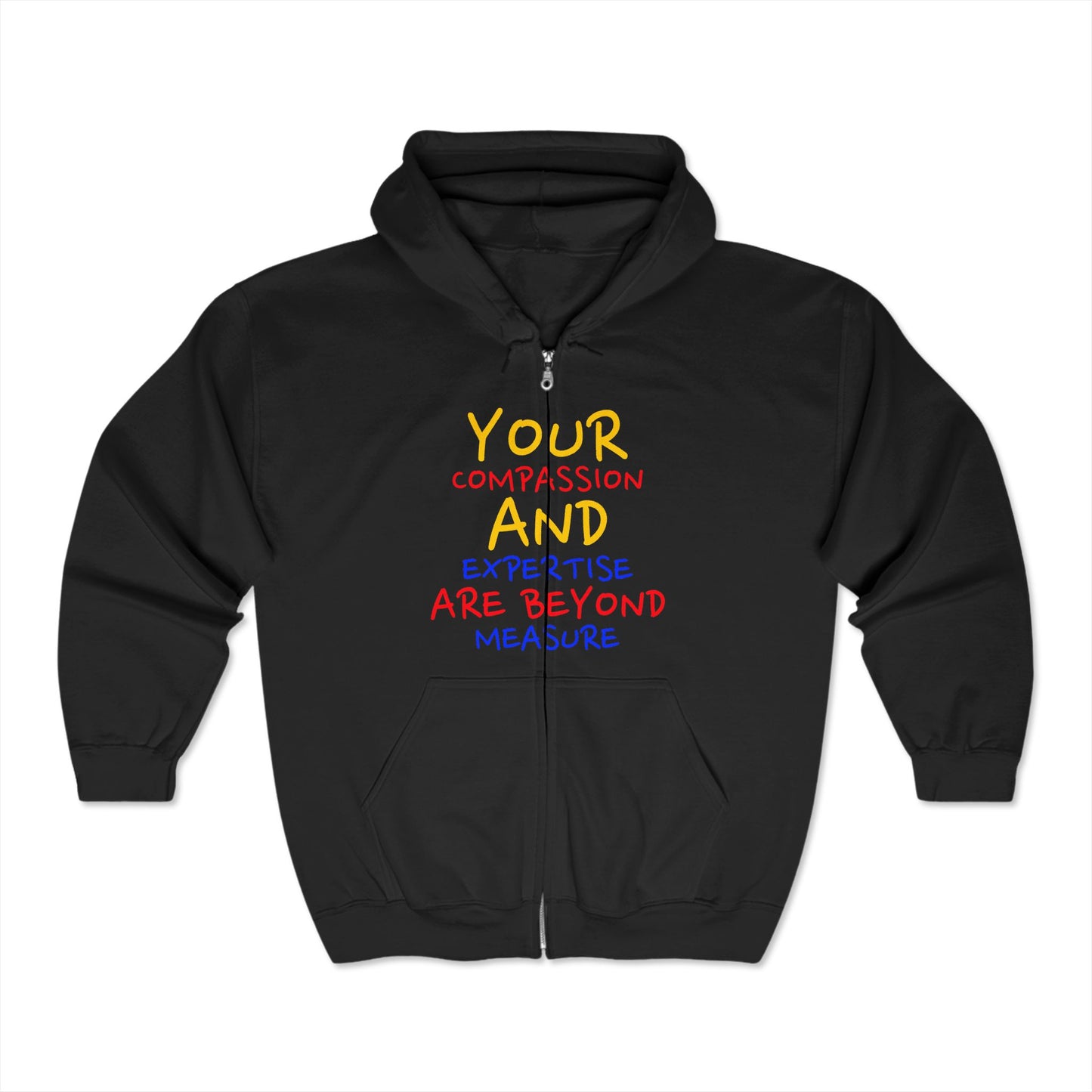 EMS Unisex Full Zip Hooded Sweatshirt – Your compassion and expertise are beyond measure