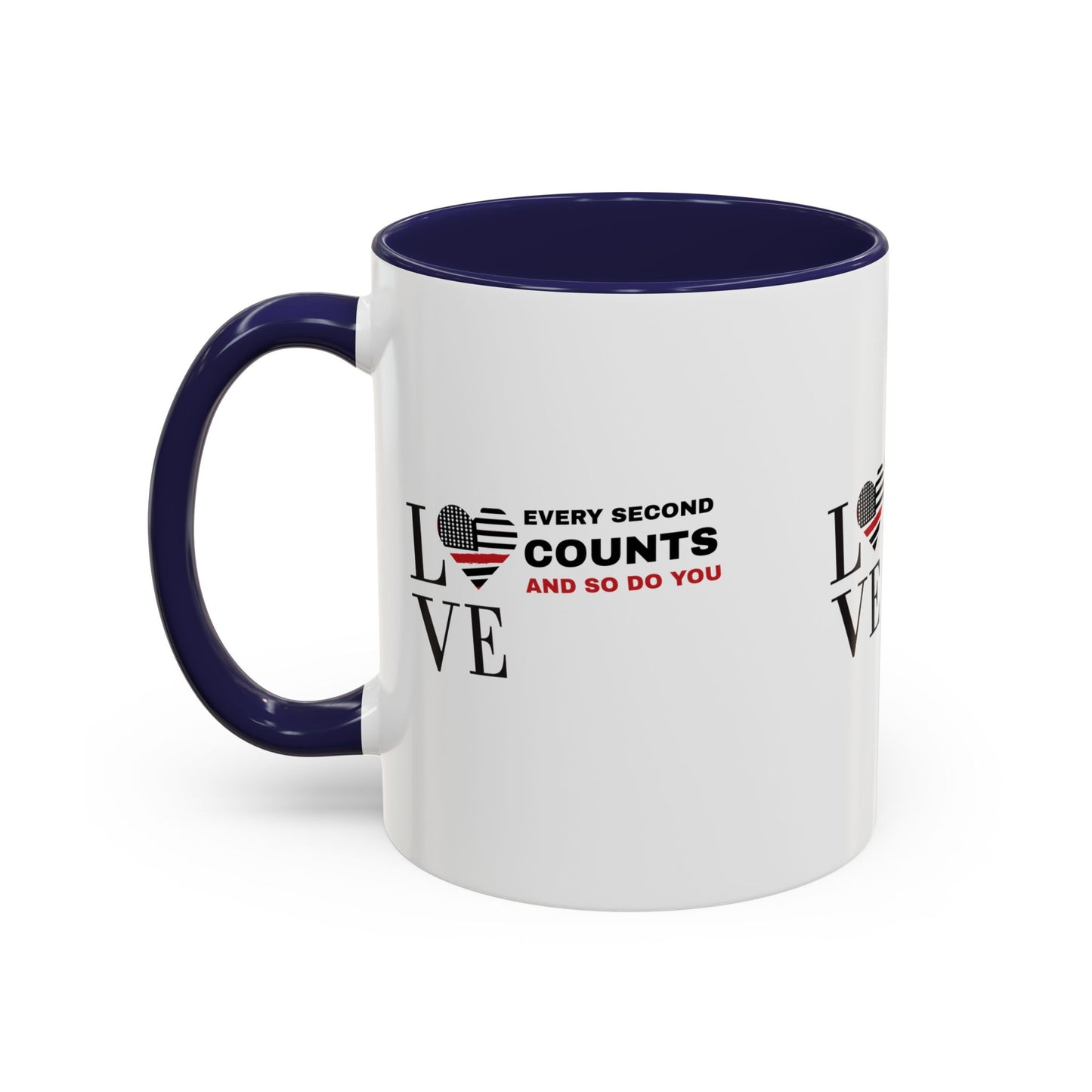 Firefighter Accent Coffee Mug – Every second counts, and so do you