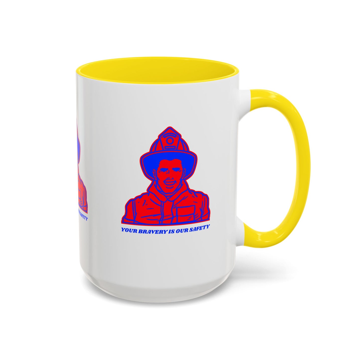 Firefighter Accent Coffee Mug – Your bravery is our safety
