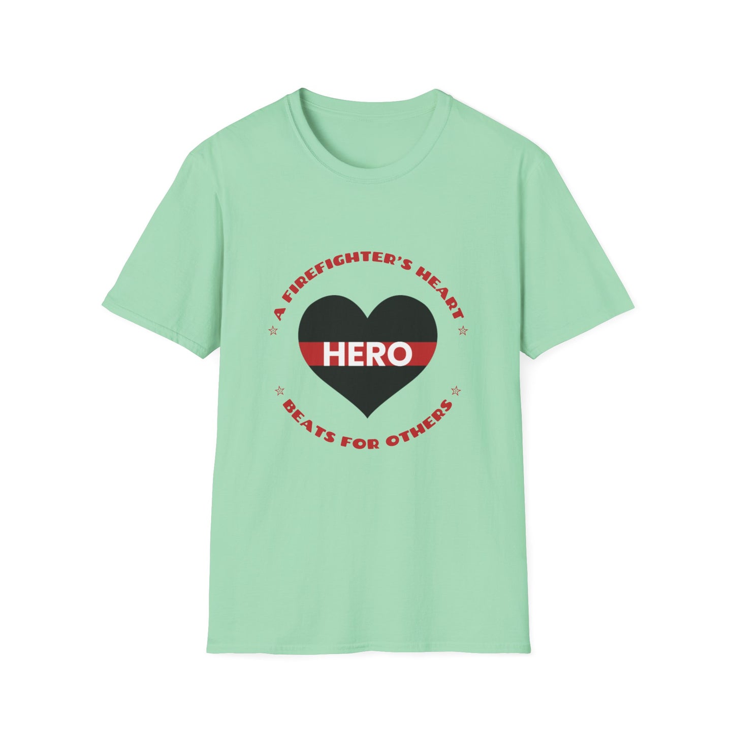 Firefighter Softstyle T-Shirt – A firefighter’s heart beats for others
