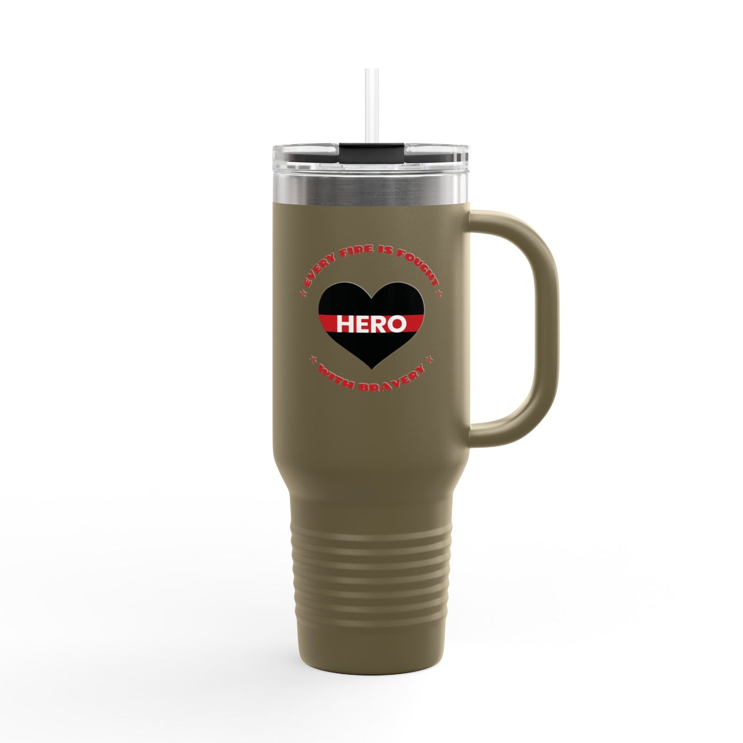 Firefighter Insulated Travel Mug, 40oz – Every fire is fought with bravery