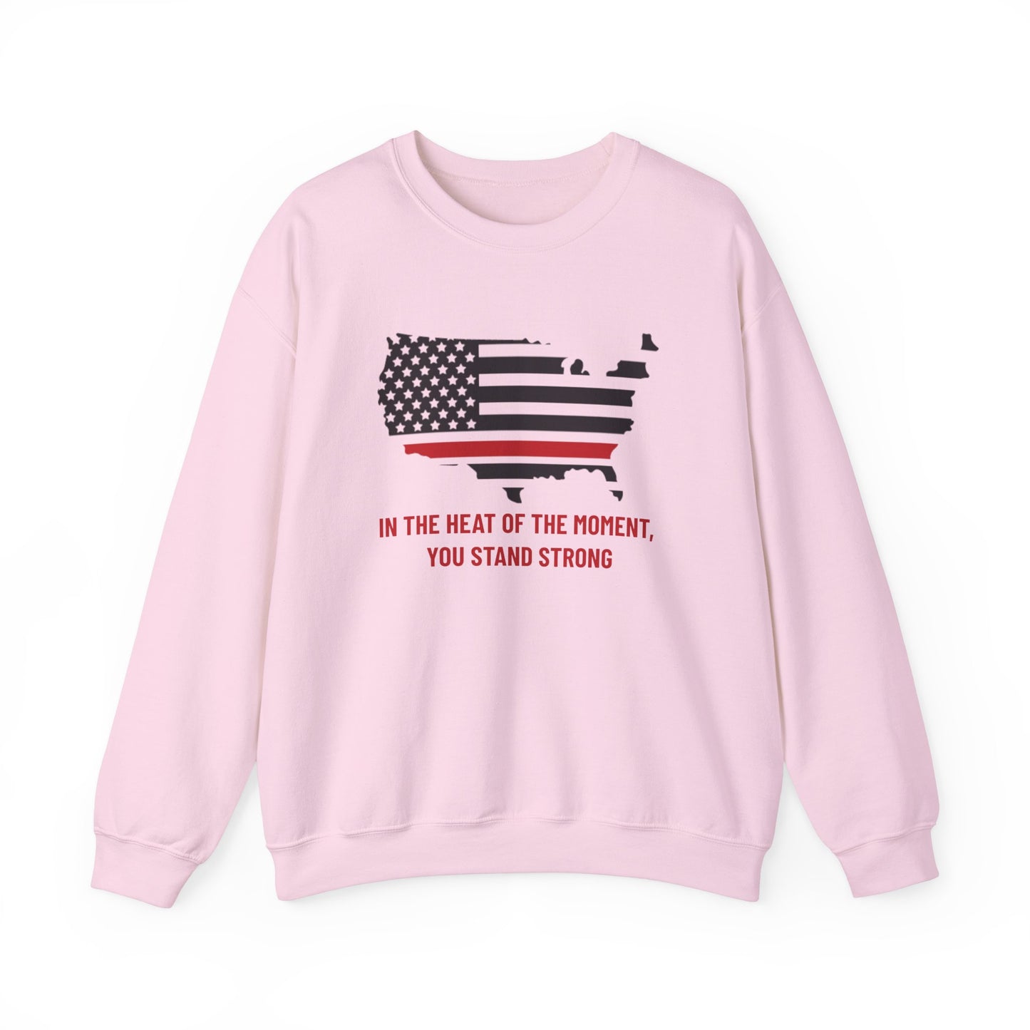 Firefighter Unisex Heavy Blend Crewneck Sweatshirt – In the heat of the moment, you stand strong