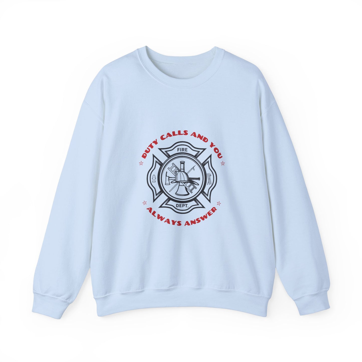 Firefighter Unisex Heavy Blend Crewneck Sweatshirt – Duty calls, and you always answer