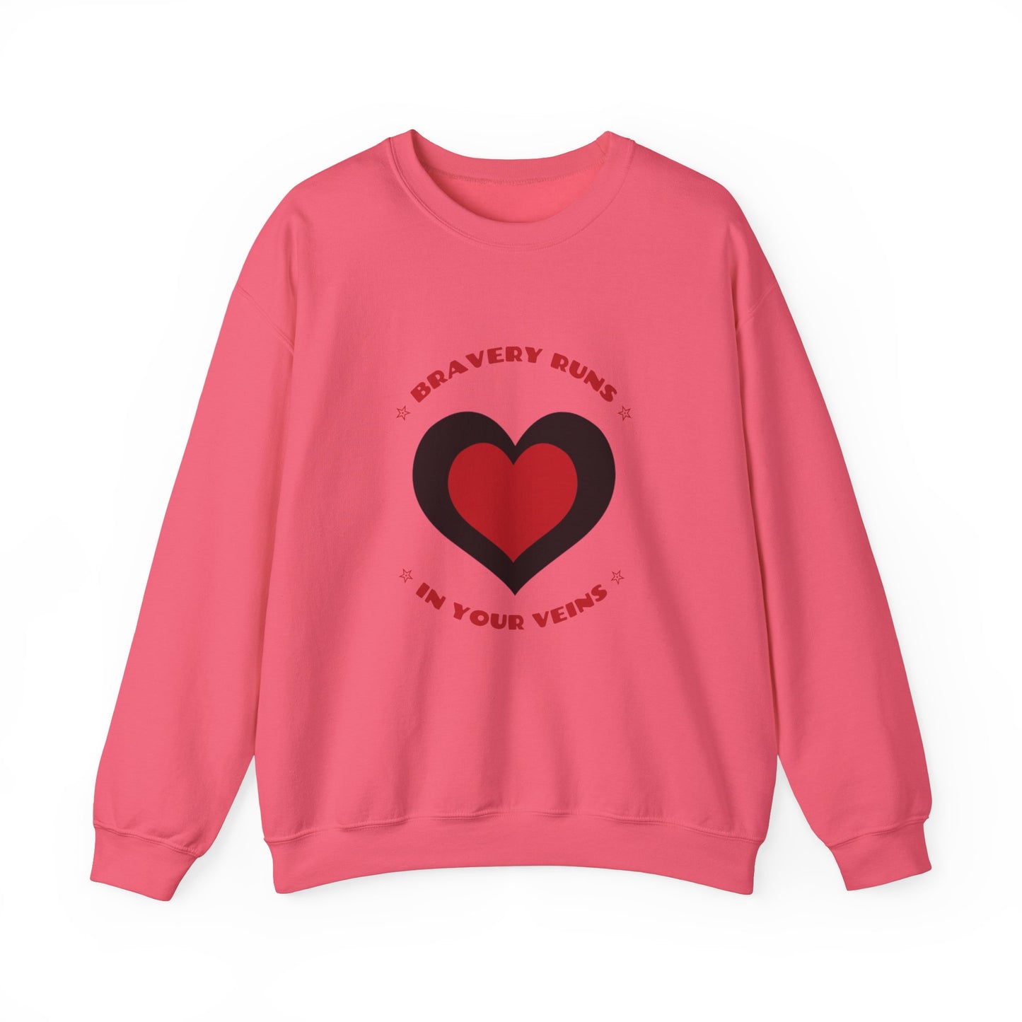 Firefighter Unisex Heavy Blend Crewneck Sweatshirt – Bravery runs in your veins