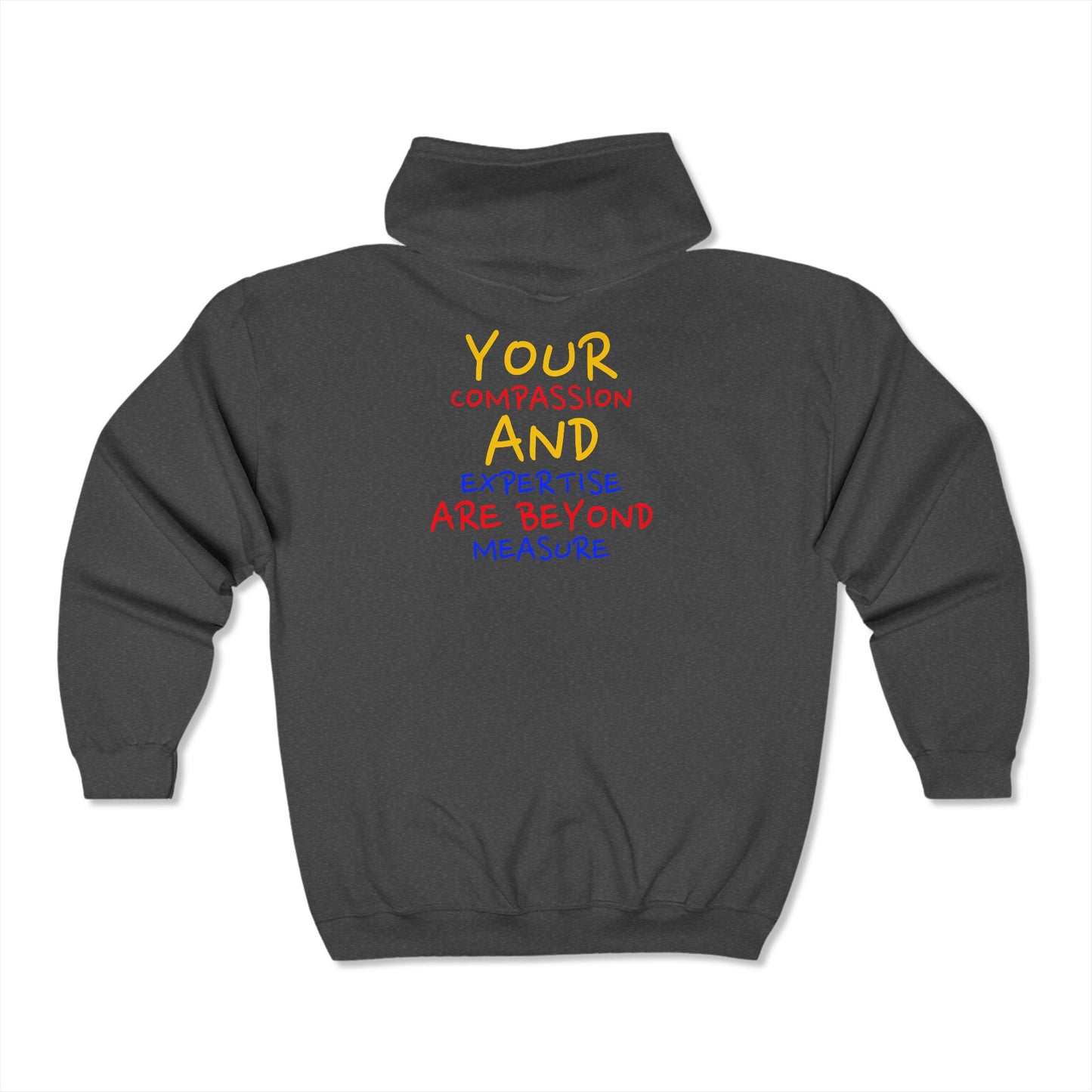 EMS Unisex Full Zip Hooded Sweatshirt – Your compassion and expertise are beyond measure