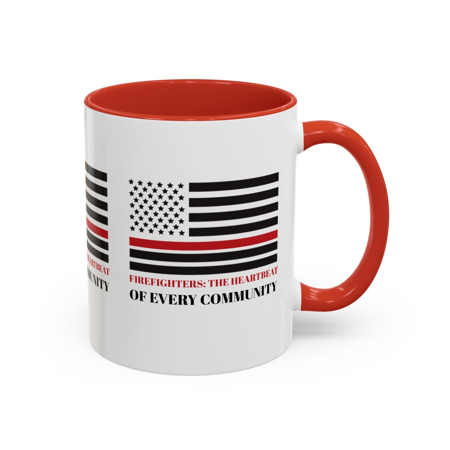 Firefighter Accent Coffee Mug – Firefighters: The heartbeat of every community