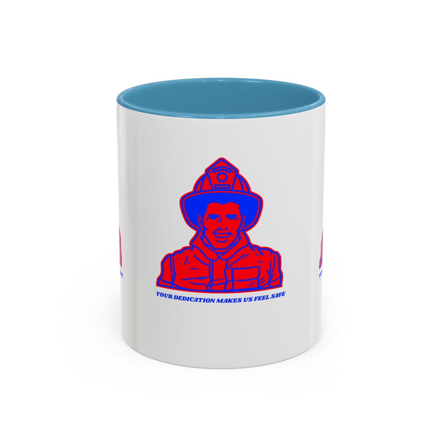 Firefighter Accent Coffee Mug – Your dedication makes us feel safe