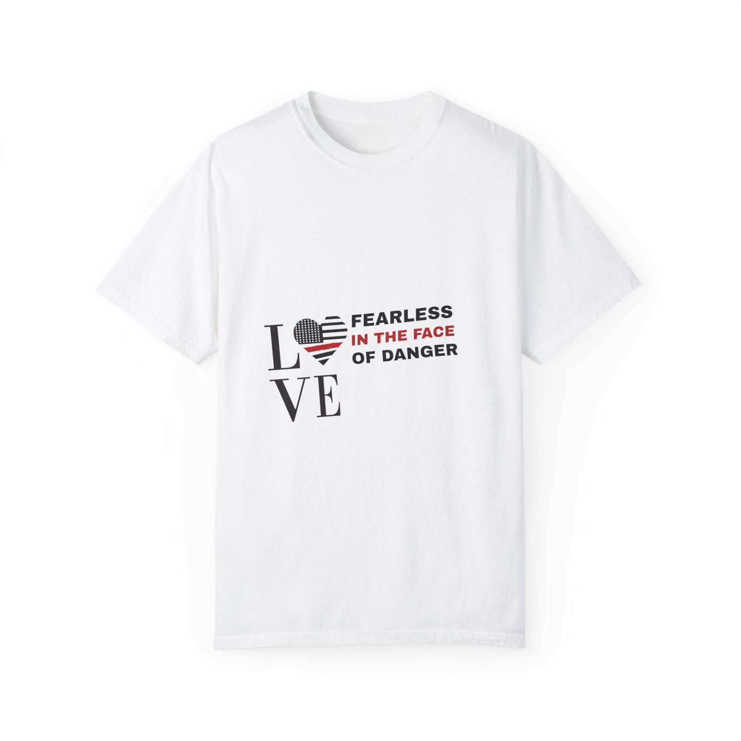 Firefighter Unisex Garment-Dyed T-Shirt – Fearless in the face of danger