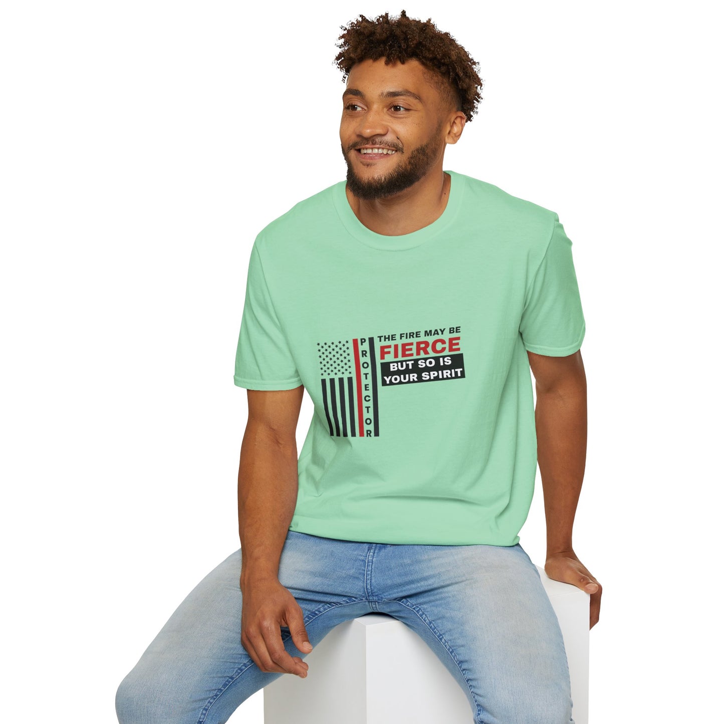 Firefighter Softstyle T-Shirt – The fire may be fierce, but so is your spirit
