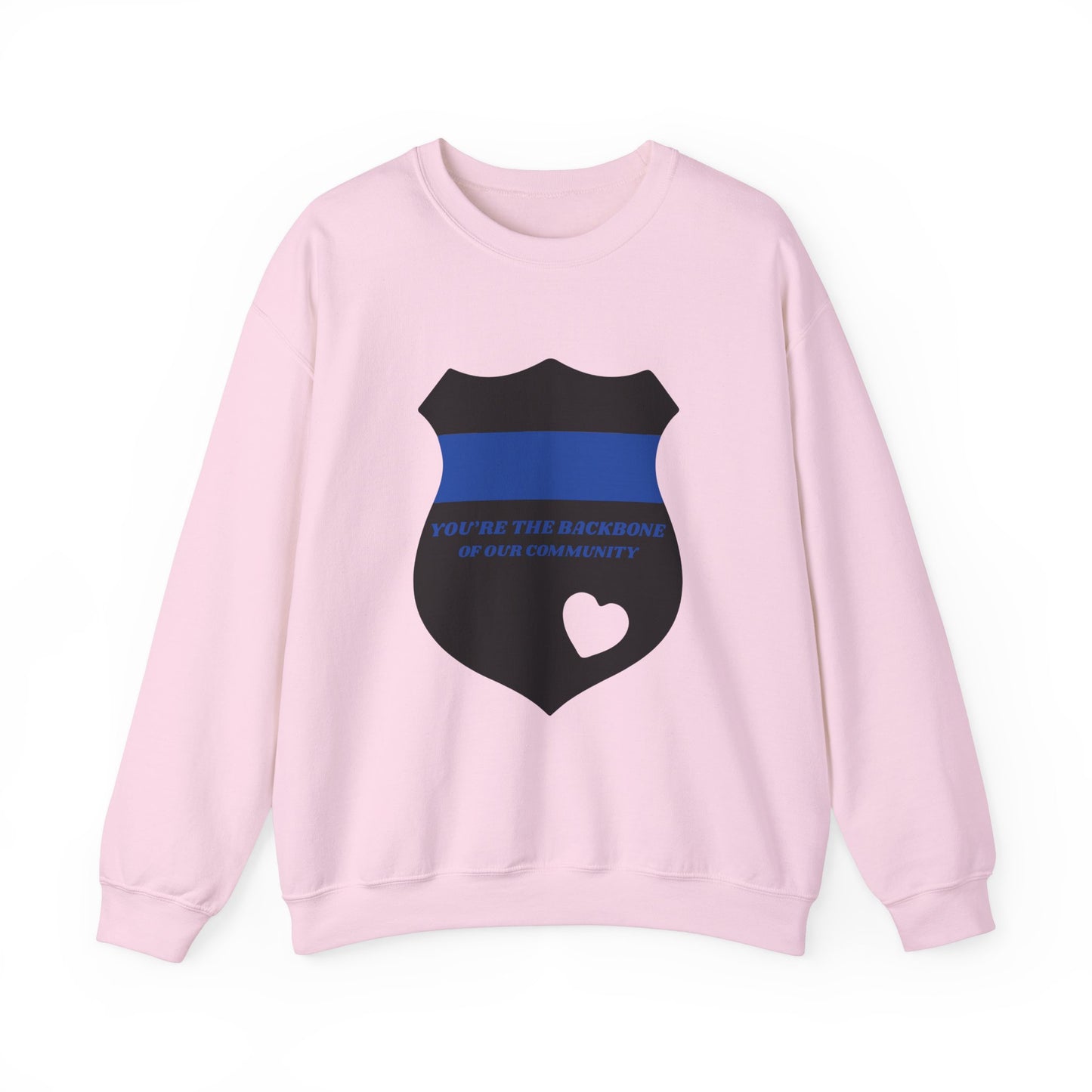 Police Unisex Heavy Blend Crewneck Sweatshirt – You’re the backbone of our community