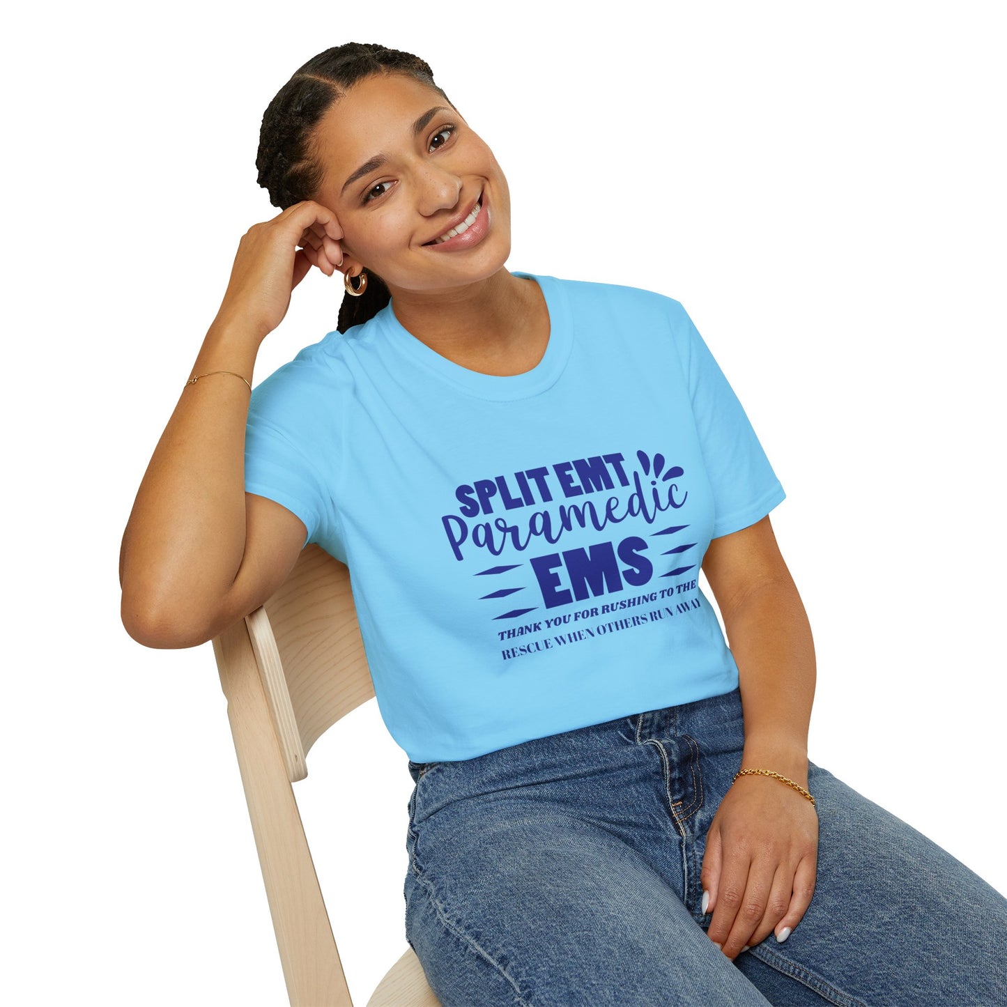 EMS Inspiration Softstyle T-Shirt – Thank you for rushing to the rescue when others run away
