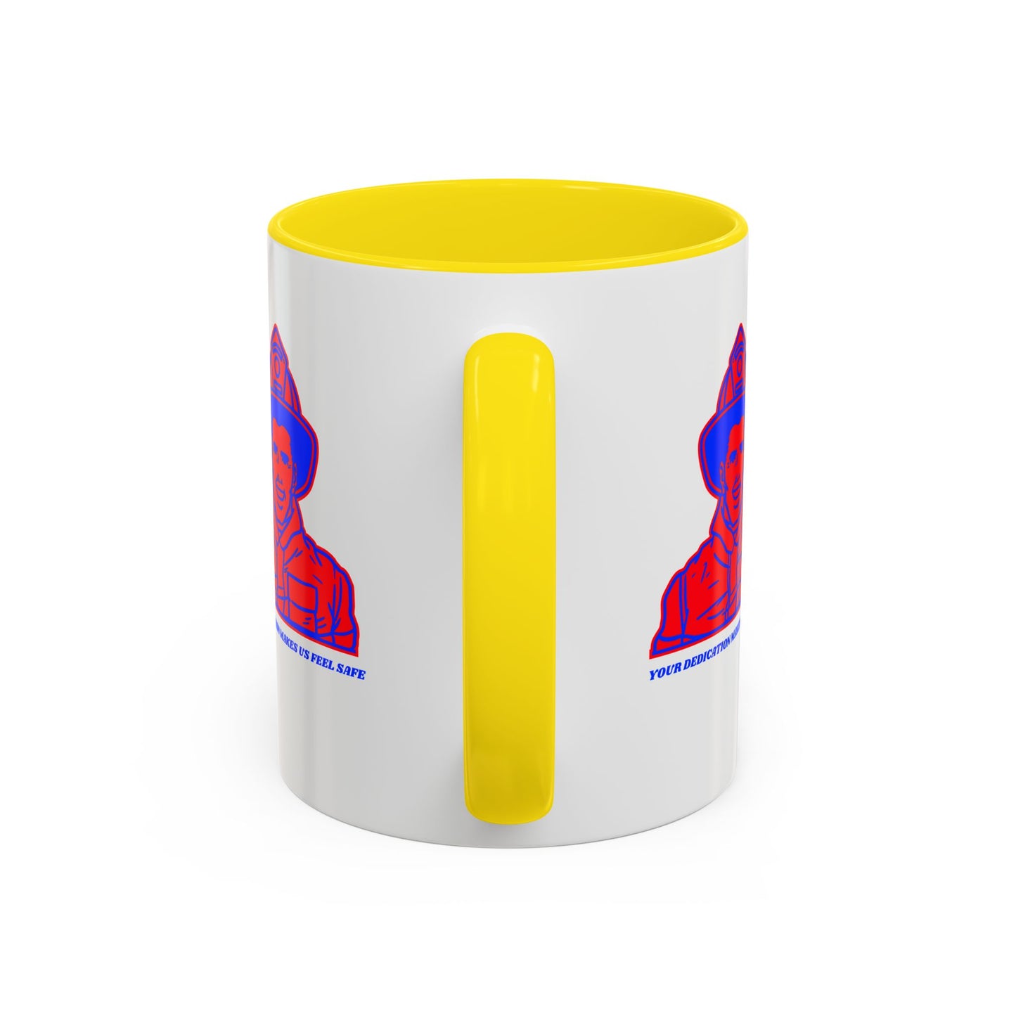 Firefighter Accent Coffee Mug – Your dedication makes us feel safe