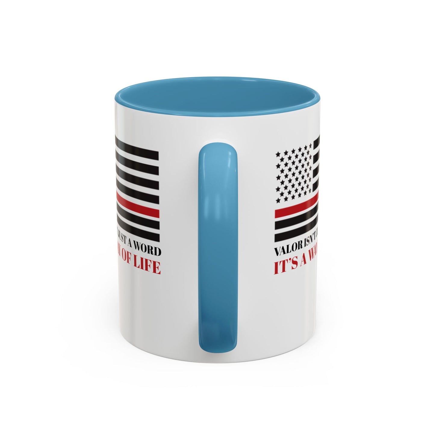 Firefighter Accent Coffee Mug – Valor isn’t just a word—it’s a way of life