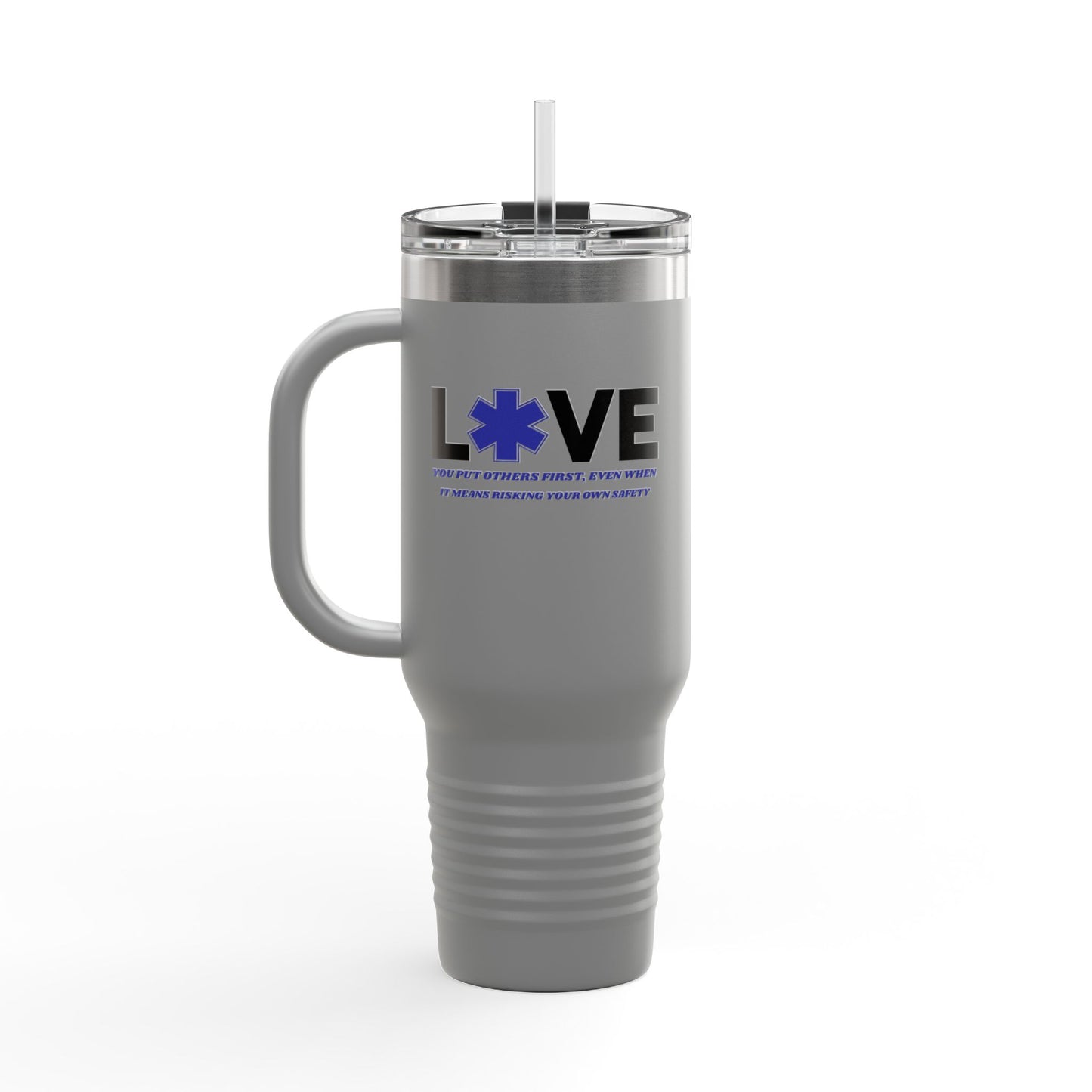 EMS Insulated Travel Mug, 40oz - You put others first, even when it means risking your own safety