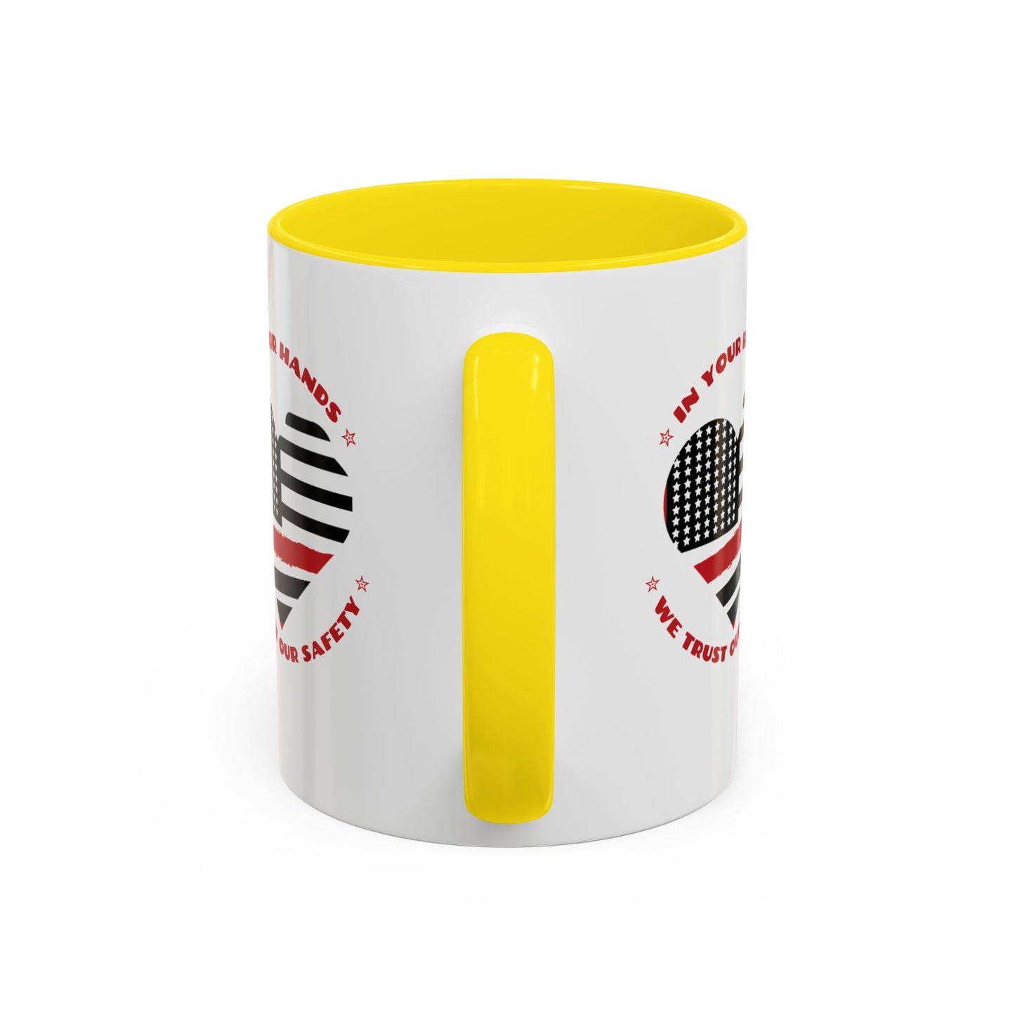 Firefighter Accent Coffee Mug – In your hands, we trust our safety
