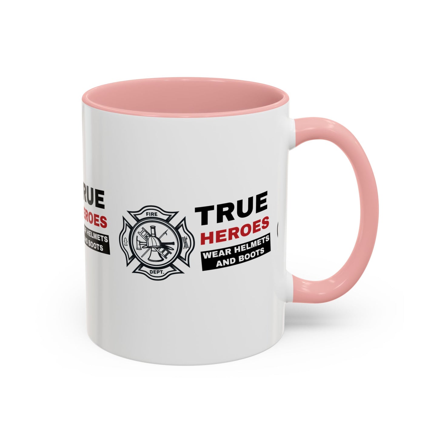 Firefighter Accent Coffee Mug – True heroes wear helmets and boots