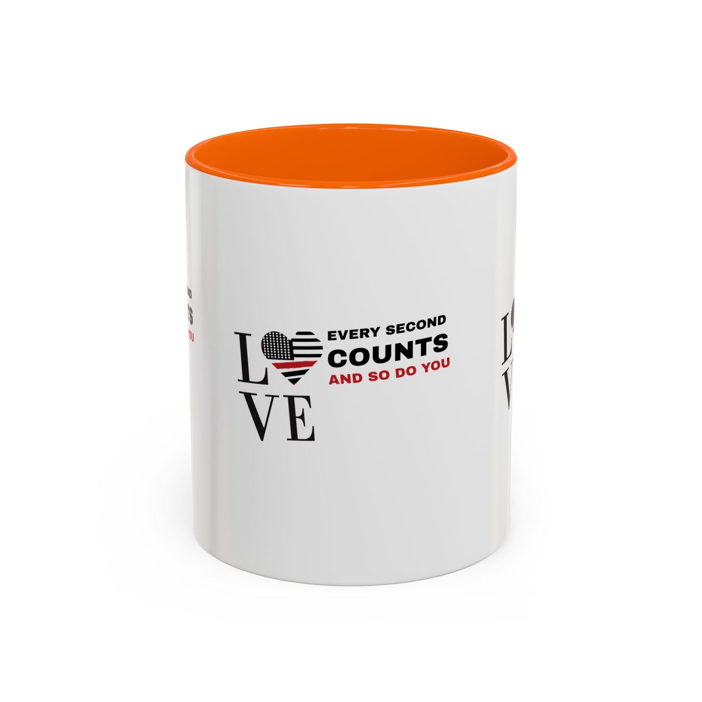 Firefighter Accent Coffee Mug – Every second counts, and so do you
