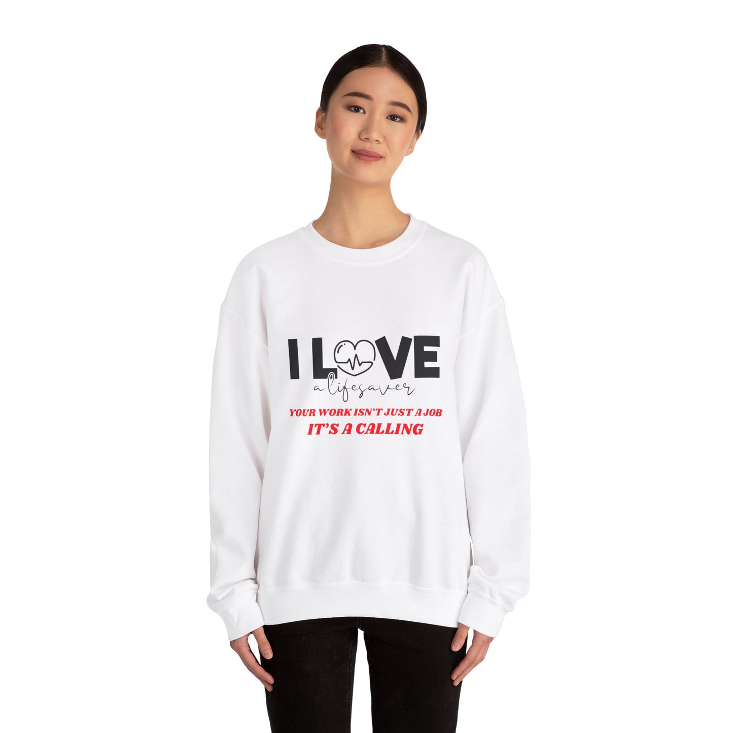 EMS Unisex Crewneck Sweatshirt – Your work isn’t just a job, it’s a calling