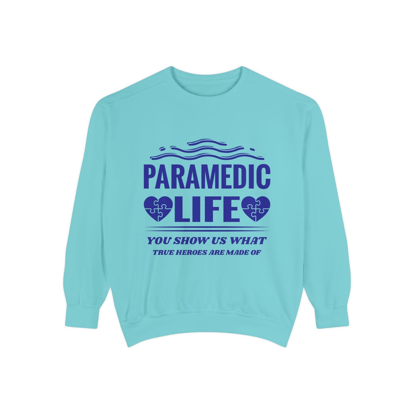 EMS Unisex Garment-Dyed Sweatshirt –You show us what true heroes are made of