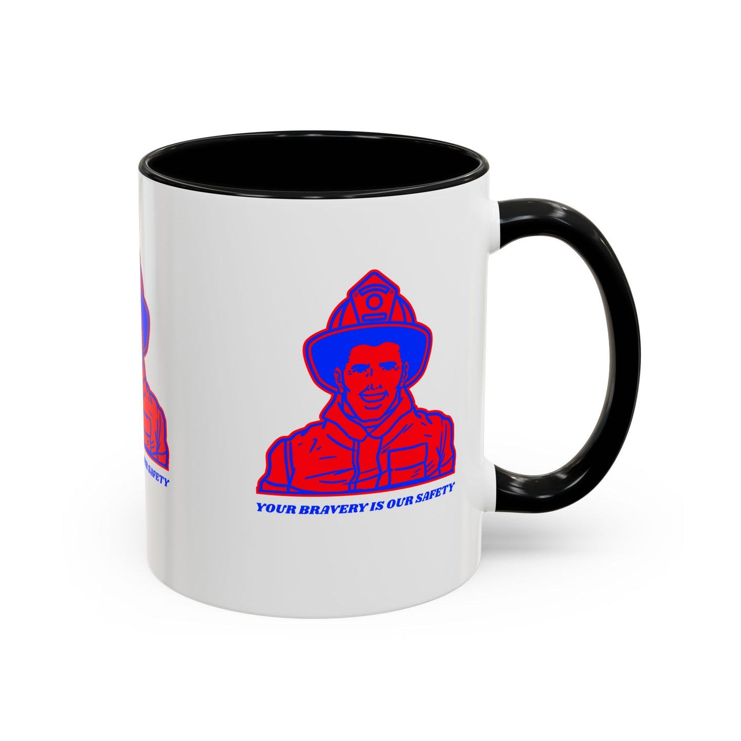 Firefighter Accent Coffee Mug – Your bravery is our safety