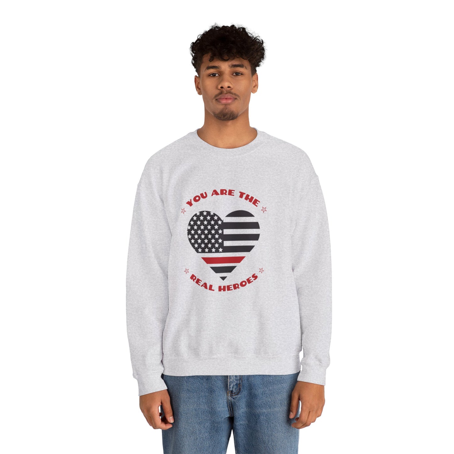 Firefighter Unisex Heavy Blend Crewneck Sweatshirt – You are the real heroes