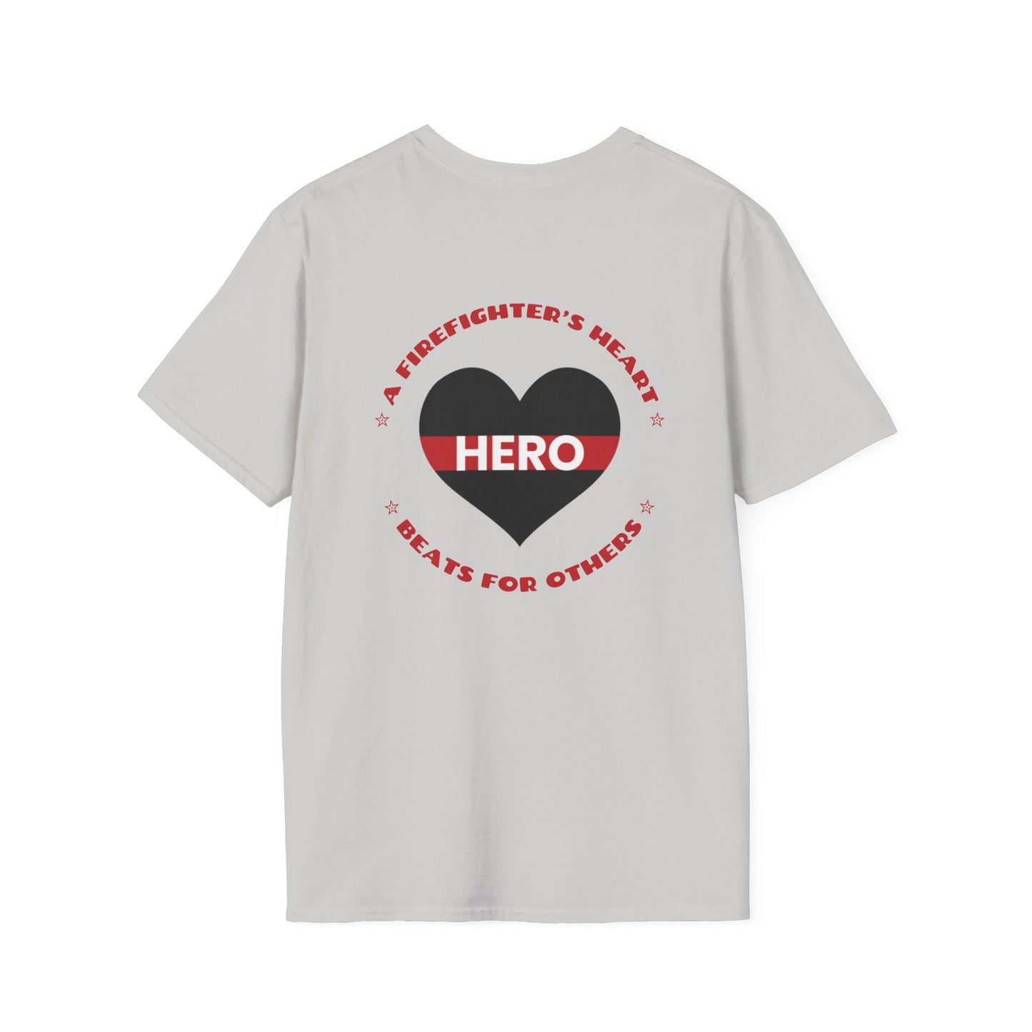 Firefighter Softstyle T-Shirt – A firefighter’s heart beats for others