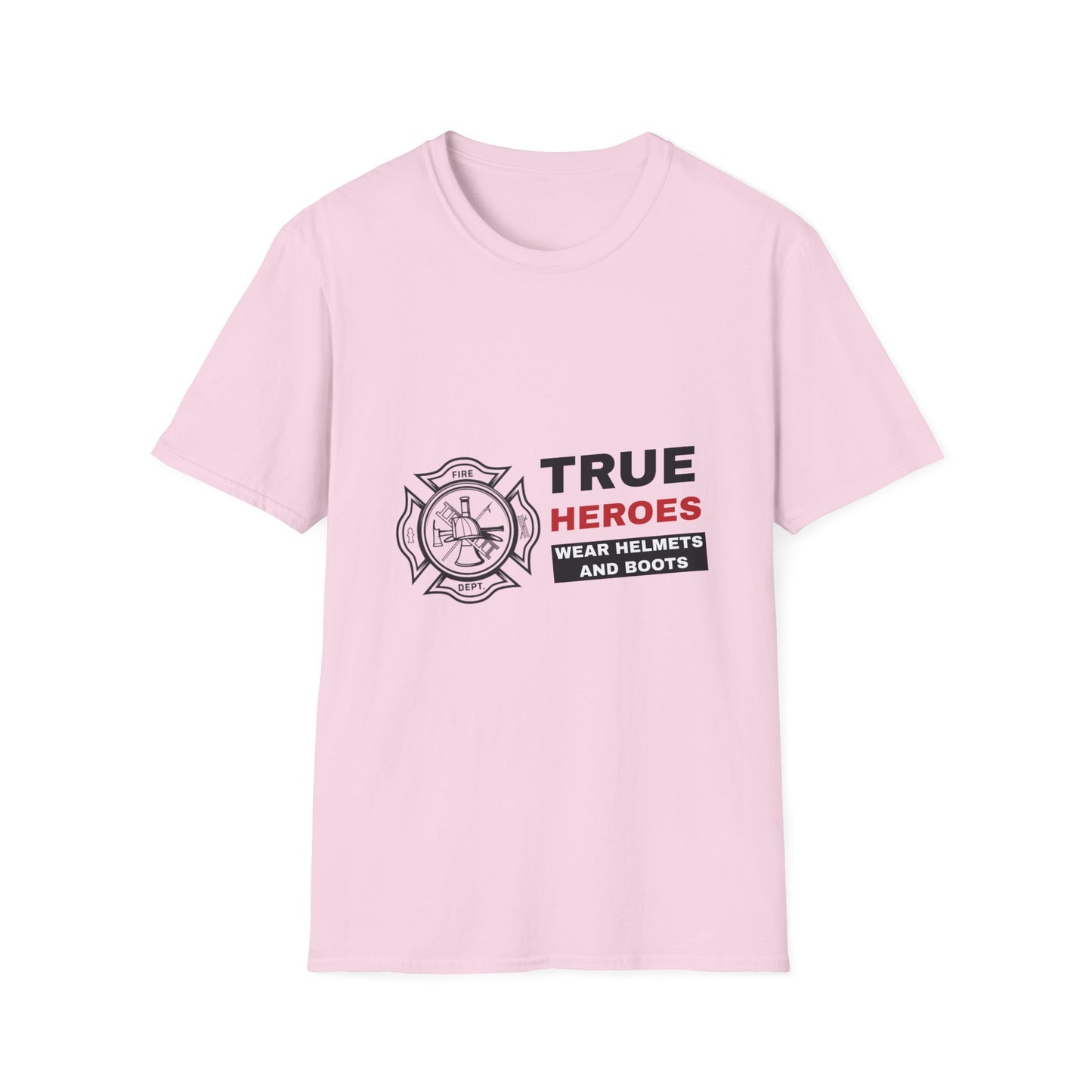 Firefighter Softstyle T-Shirt – True heroes wear helmets and boots