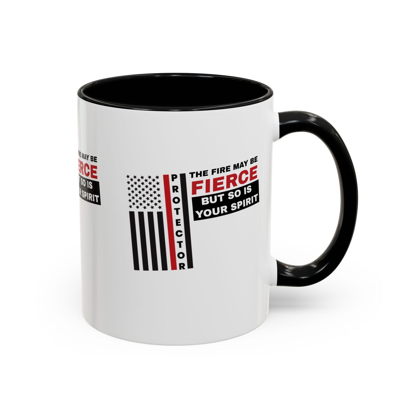 Firefighter Accent Coffee Mug – The fire may be fierce, but so is your spirit