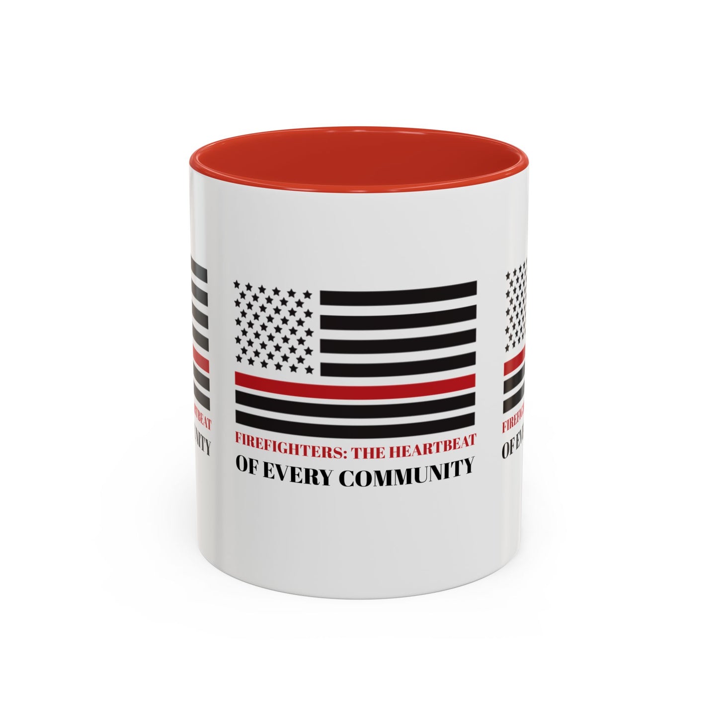 Firefighter Accent Coffee Mug – Firefighters: The heartbeat of every community