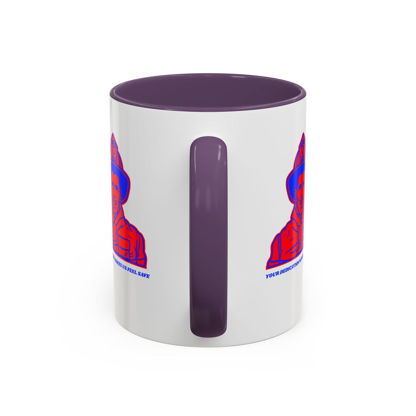 Firefighter Accent Coffee Mug – Your dedication makes us feel safe