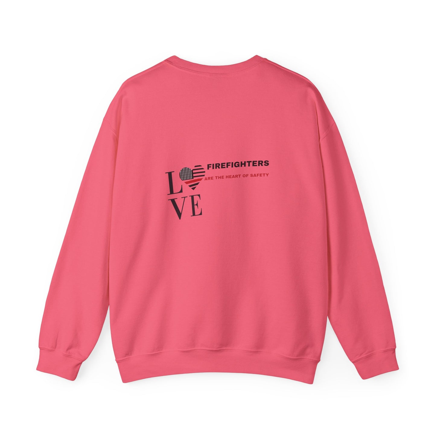 Firefighter Unisex Heavy Blend Crewneck Sweatshirt – Firefighters are the heart of safety