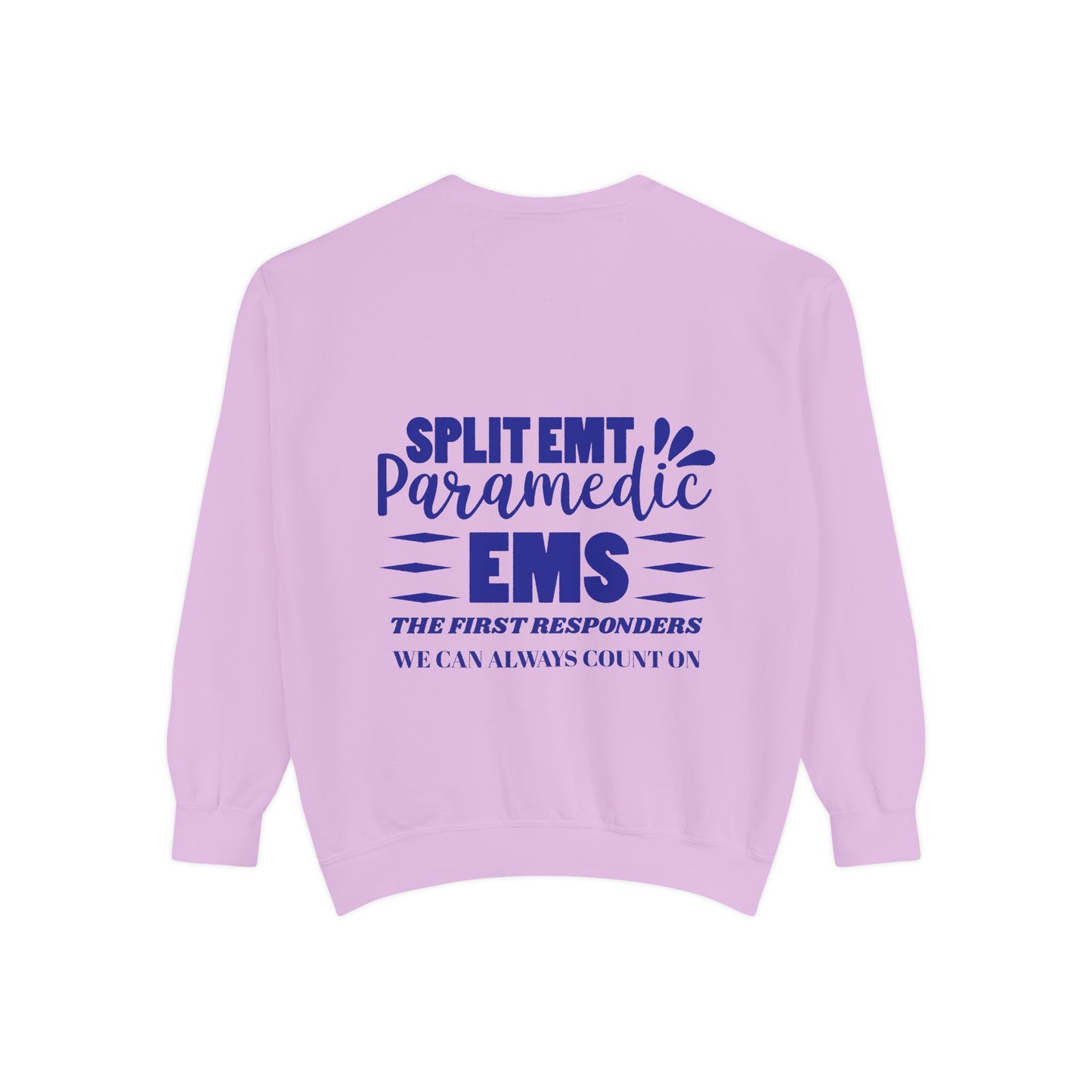 EMS Unisex Garment-Dyed Sweatshirt –EMS: the first responders we can always count on