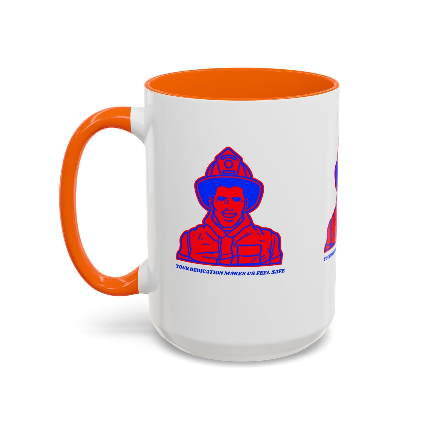 Firefighter Accent Coffee Mug – Your dedication makes us feel safe