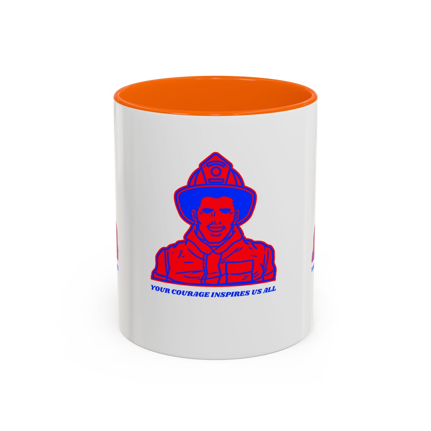Firefighter Accent Coffee Mug – Your courage inspires us all