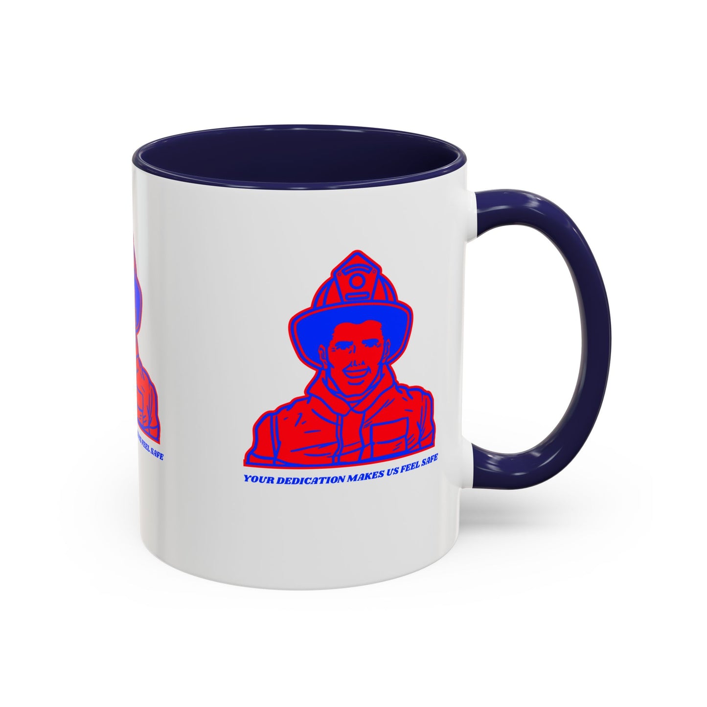 Firefighter Accent Coffee Mug – Your dedication makes us feel safe