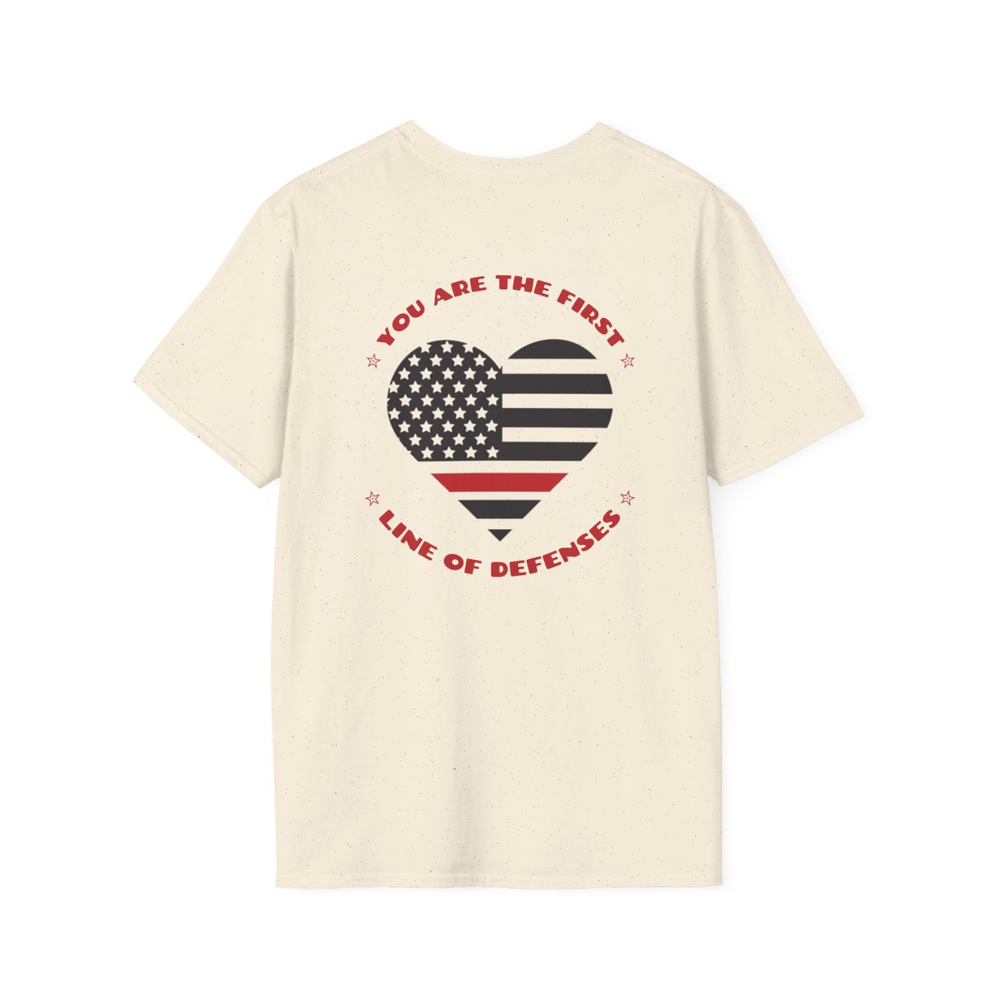 Firefighter Softstyle T-Shirt – You are the first line of defenses