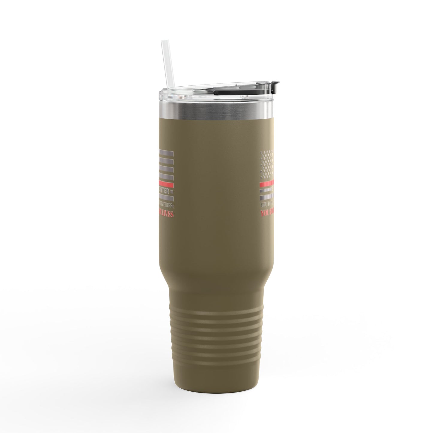Firefighter Insulated Travel Mug, 40oz – You don’t just fight fires; you fight for lives