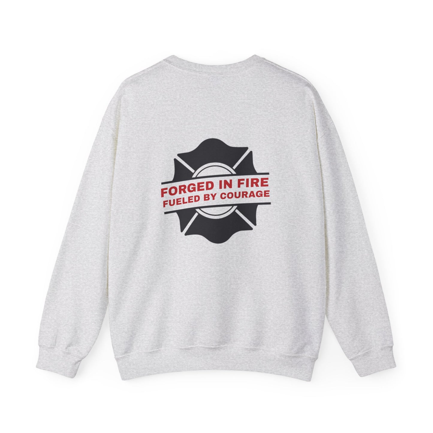 Firefighter Unisex Heavy Blend Crewneck Sweatshirt – Forged in fire, fueled by courage