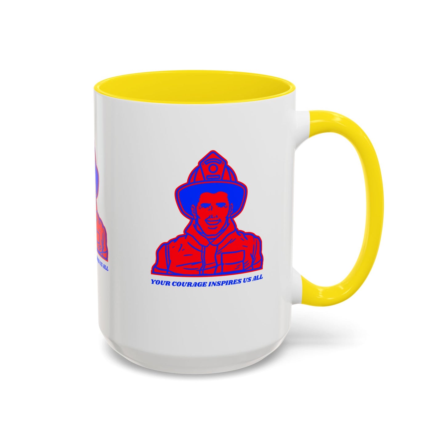 Firefighter Accent Coffee Mug – Your courage inspires us all