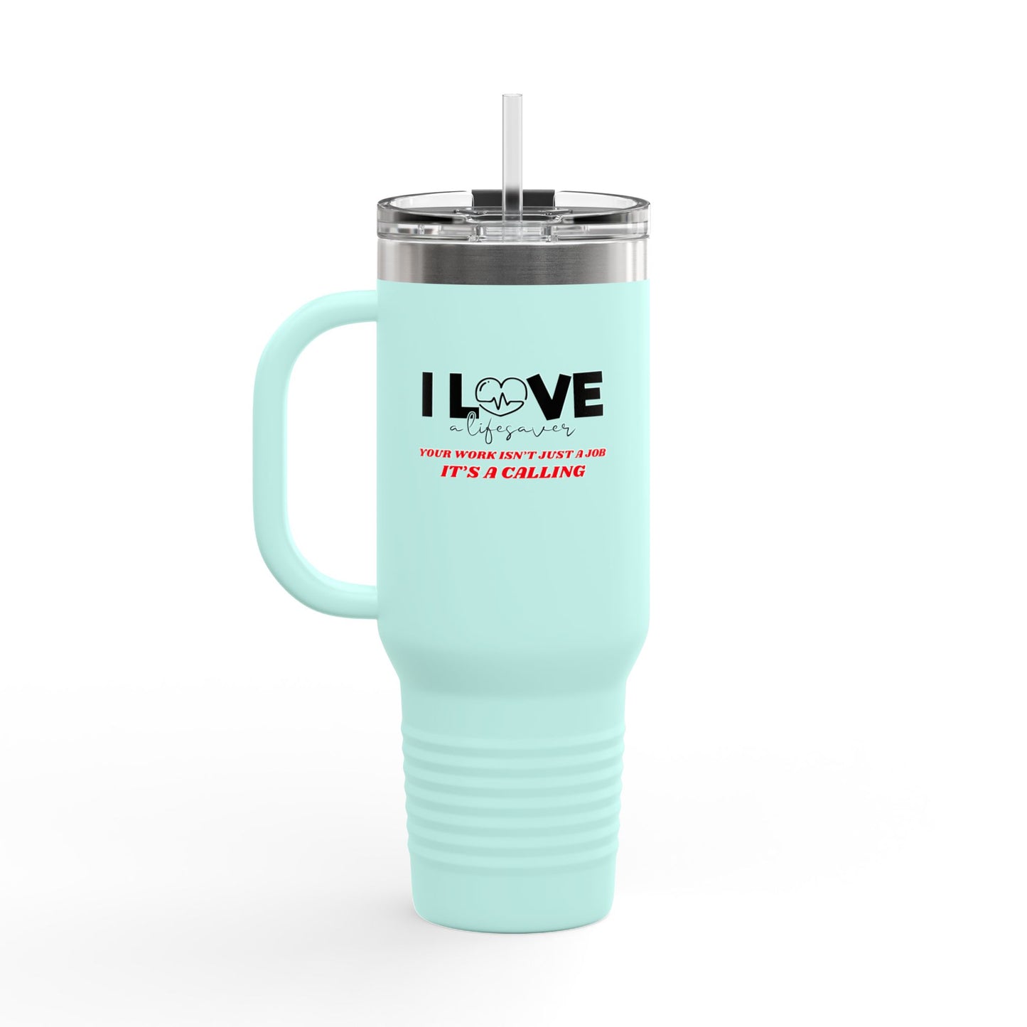EMS Insulated Travel Mug, 40oz - Your work isn’t just a job, it’s a calling