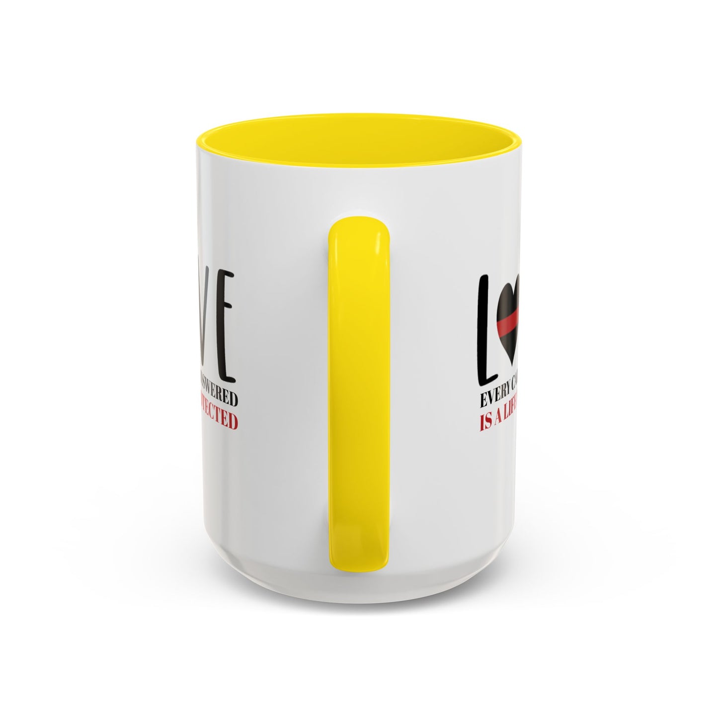 Firefighter Accent Coffee Mug – Every call answered is a life protected