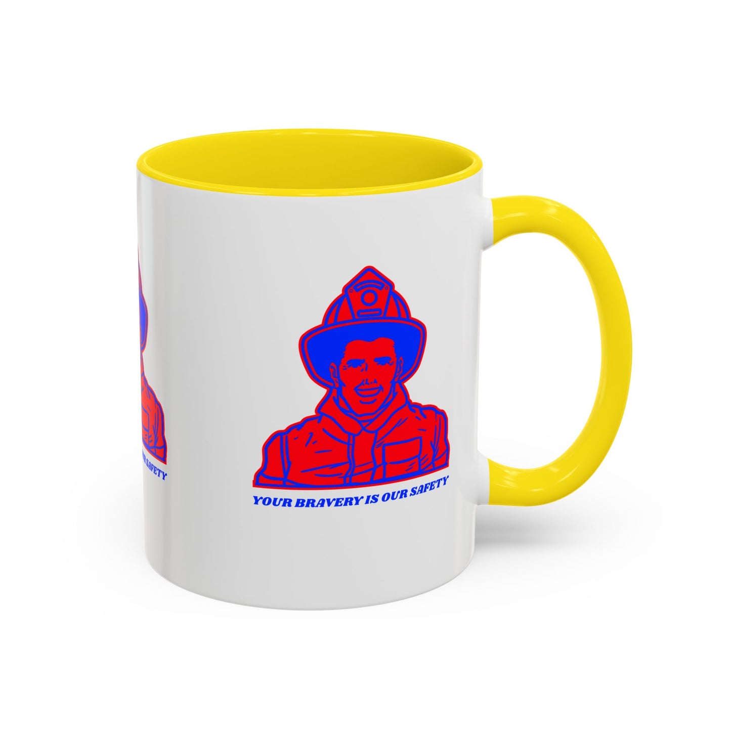 Firefighter Accent Coffee Mug – Your bravery is our safety